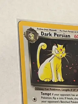 Dark Persian Trail Swirl 17/53 WOTC Promo Holo Pokemon Card LP/MP - Image 3