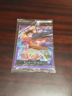 One Piece Card Game JP Monkey D Luffy OP05-060 L Sound Loader Promo Card SEALED - Image 1