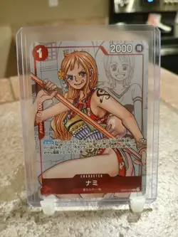 One Piece TCG Nami OP01-016 R Parallel Japanese Promo 25th Anniversary - Image 1