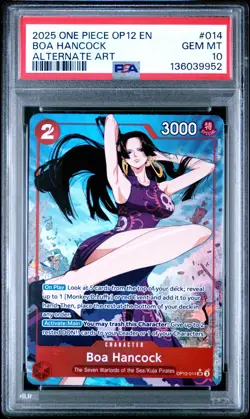 PSA 10 - 2025 ONE PIECE OP12-LEGACY OF THE MASTER 014 BOA HANCOCK ALTERNATE ART - Image 1