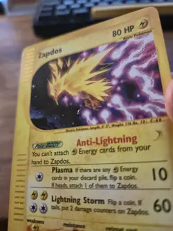 Pokemon TCG Zapdos Aquapolis H32/H32 Holo Rare LP/MP - Image 4