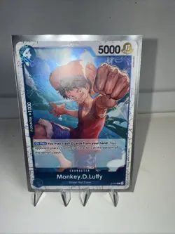 One Piece TCG PRB-01 Pirate Flag Foil - Monkey.D.Luffy P-055 P Card - English - Image 1