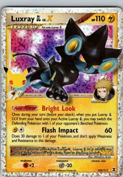 Luxray GL LV.X 109/111 Celebrations: Classic Collection - Pokemon Card - NM - Image 1