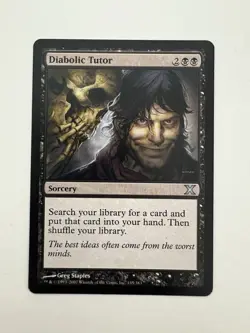 Diabolic Tutor MTG Magic the Gathering Card NM Near Mint 10E - Image 1