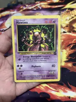 Mewtwo 14 WOTC Black Star Promo - Pokemon Card HP Heavily Played 1999 - Image 1