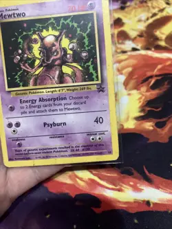 Mewtwo 14 WOTC Black Star Promo - Pokemon Card HP Heavily Played 1999 - Image 3