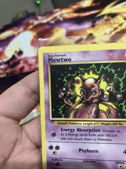 Mewtwo 14 WOTC Black Star Promo - Pokemon Card HP Heavily Played 1999 - Image 5