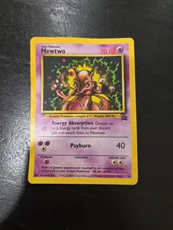 Mewtwo 14 Black Star Movie Promo WOTC Wizards Of The Coast Pokemon Card TCG LP - Image 1