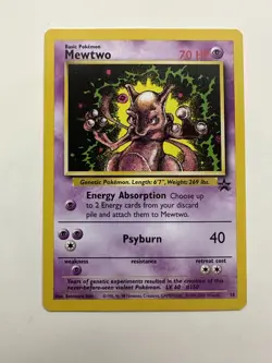 Mewtwo Black Star Promo No.14 - Pokemon Card - Mint Condition - Image 1
