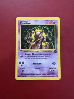 Mewtwo 14 Black Star Promo WOTC Pokemon Card DMG - Image 1