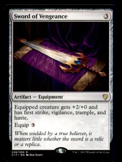 Sword of Vengeance LP Light Play Commander 2017 MTG [11840] - Image 1