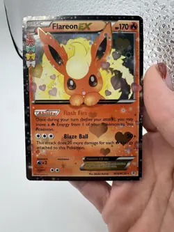 Pokemon TCG Flareon EX RC6-32 Generations Radiant Collection LP Eevvee Jolteon - Image 1