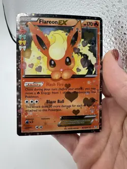 Pokemon TCG Flareon EX RC6-32 Generations Radiant Collection LP Eevvee Jolteon - Image 2