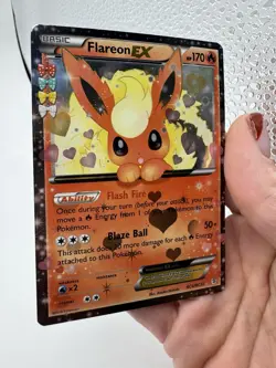 Pokemon TCG Flareon EX RC6-32 Generations Radiant Collection LP Eevvee Jolteon - Image 3