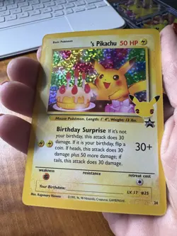 Pokemon Birthday Pikachu Celebrations classic collection NM - Image 4