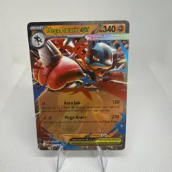 Pokemon Mega Evolution - Mega Lucario ex 077/132 - English MEG NM Pack Fresh - Image 1