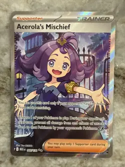 Acerola's Mischief 165/132 Mega Evolution Pokemon Full Art Trainer - Image 1