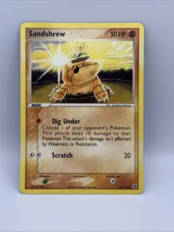 Sandshrew 82/113 EX Delta Species Vintage 2005 Card Pokemon TCG - Image 1