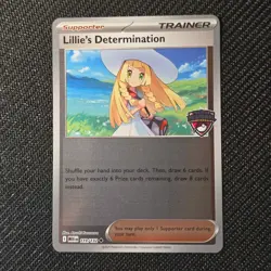 2025 Pokemon Mega Evolution Lillie's Determination Regional Stamped Promo 119 - Image 1