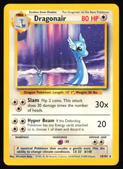 Dragonair #018/102 Base Set - Pokemon TCG - Moderately played - Image 1