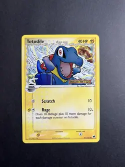 Pokemon TCG Totodile Delta Species EX Dragon Frontiers 67/101 Holo 2006 - Image 1