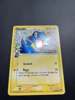 Pokemon TCG Totodile Delta Species EX Dragon Frontiers 67/101 Holo 2006 - Image 5