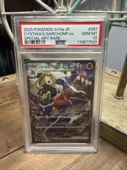 PSA 10-CYNTHIAS GARCHOMP EX 087/063 Sv9a Heat Wave Arena Holo (Jpn) Pokemon TCG - Image 4