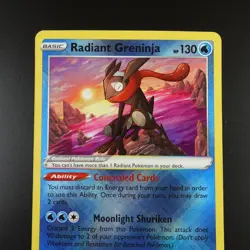 Radiant Greninja 046/189 Pokemon Astral Radiance Holo Card - Image 2