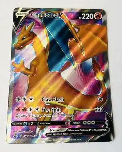 Pokemon TCG Champions Path Charizard v Full Art Black Star Promo Holo SWSH050 - Image 1