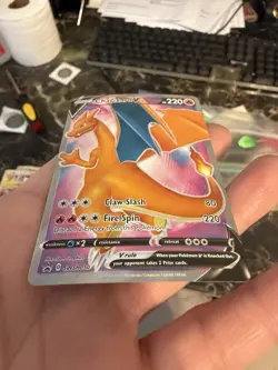 Pokemon TCG Champions Path Charizard v Full Art Black Star Promo Card SWSH050 - Image 2