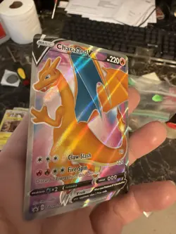 Pokemon TCG Champions Path Charizard v Full Art Black Star Promo Card SWSH050 - Image 3