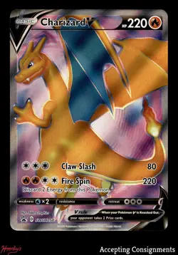 2020 Pokemon TCG Sword and Shield Black Star Promo #SWSH050 Charizard V FULL ART - Image 1
