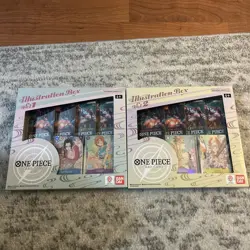 2025 Bandai OP One Piece Illustration Box Vol 1 And 2 Bundle In Hand New Sealed - Image 1