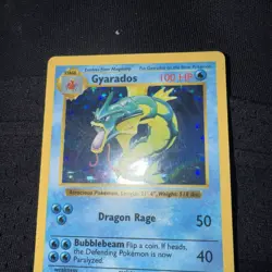 Pokemon TCG - Gyarados 6/102 Base Set Holo Rare Shadowless WOTC 1999 - Image 2