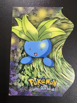Oddish Vintage Topps DIE CUT #EV4 Of 12 NM Pokemon Card Tv Animation - Image 1