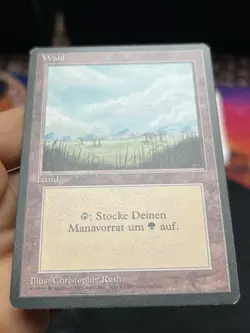 German FBB • Misprint Wald "Forest Plains" • NM / Unplayed • Mtg (2045) - Image 2