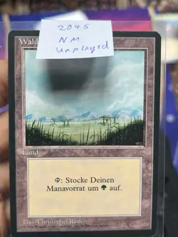 German FBB • Misprint Wald "Forest Plains" • NM / Unplayed • Mtg (2045) - Image 5
