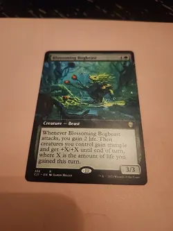 MTG - Blossoming Bogbeast - EXTENDED ART - Commander 2021 C21 - Near Mint - Image 1