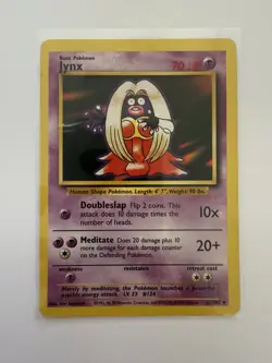 Pokemon TCG Jynx Base Set 31/102 Regular Unlimited Uncommon NM BANNED ARTWORK - Image 1