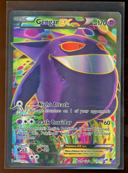 2014 Pokemon XY Phantom Forces Full Art Gengar EX 114/119 Holo Foil Rare - Image 1