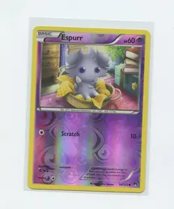 2015 English Pokemon Trading Card XY Breakpoint Reverse Holo 058 Espurr - Image 1