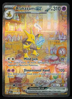 Alakazam ex 201/165 - S&V 151 - Special Illustration Rare - Pokemon TCG Card NM - Image 1