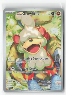 #Hisuian Growlithe #181/167 Near Mint or Better Pokemon - Image 1