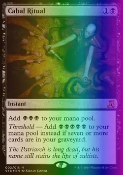 Magic the Gathering MTG Cabal Ritual (2) FTV Lore LP FOIL - Image 1
