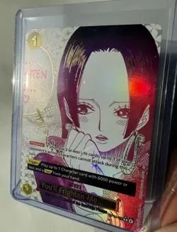 One Piece TCG OP14-118 ALT ART You'll Frighten Me...The Azure Sea's Seven SP Boa - Image 3