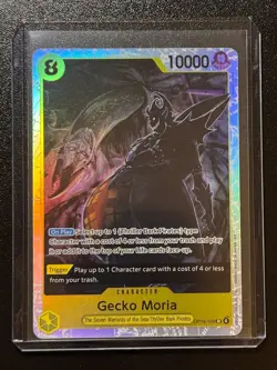Gecko Moria - OP14-104 SR The Azure Sea's Seven Foil One Piece TCG NM English - Image 3