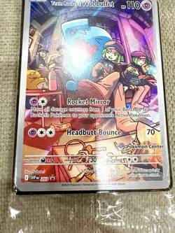 Team Rocket's Wobbuffet SVP203 Pokemon Center Destined Rivals Sealed TCG Promo - Image 2