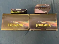 2 Disney Lorcana First Chapter Illumineer's Trove Box 060223CMX1 2 Starter Decks - Image 3