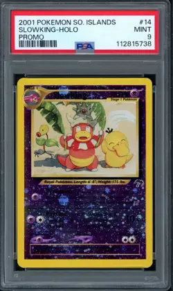 Pokemon PSA 9 Mint Southern Islands Reverse Holo Slowking 14/18 - Image 1