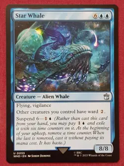 Magic The Gathering DOCTOR WHO STAR WHALE blue card MTG - Image 1